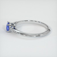 0.69 Ct. Blue Sapphire Ring, 10K White Gold 4