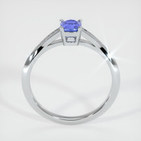 0.67 Ct. Blue Sapphire Ring, 10K White Gold 3