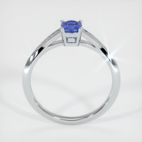 0.63 Ct. Blue Sapphire Ring, 10K White Gold 3