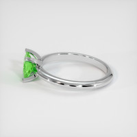 0.70 Ct. Tsavorite Garnet Ring, 10K White Gold 4