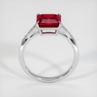 1.51 Ct. Purplish Red Ruby Ring, 10K White Gold 3
