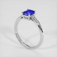 1.04 Ct. Blue Sapphire Ring, 10K White Gold 2