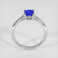 1.04 Ct. Blue Sapphire Ring, 10K White Gold 3
