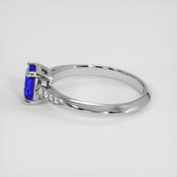1.04 Ct. Blue Sapphire Ring, 10K White Gold 4