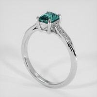 0.89 Ct. Color Change Sapphire Ring, 10K White Gold 2