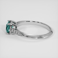 0.89 Ct. Color Change Sapphire Ring, 10K White Gold 4
