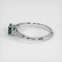 0.84 Ct. Bluish Green Sapphire Ring, 10K White Gold 4