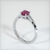 1.03 Ct. Purplish Pink Sapphire Ring, 10K White Gold 2