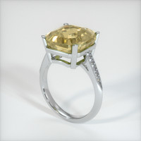 11.02 Ct. Yellow Sapphire Ring, 10K White Gold 2