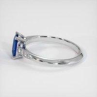 0.96 Ct. Blue Sapphire Ring, 14K White Gold 4