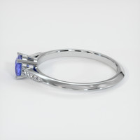 0.67 Ct. Blue Sapphire Ring, 14K White Gold 4