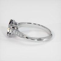 2.32 Ct. Bi Color Sapphire Ring, 14K White Gold 4