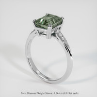 3.80 Ct. Gemstone Ring, 14K White Gold 2