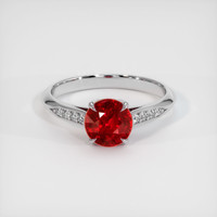 1.68 Ct. Ruby Ring, 14K White Gold 1