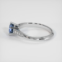 1.10 Ct. Bi Color Sapphire Ring, 14K White Gold 4