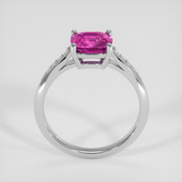 2.02 Ct. Purplish Pink Sapphire Ring, 14K White Gold 3