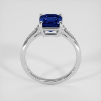 2.58 Ct. Blue Sapphire Ring, 14K White Gold 3