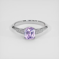 1.45 Ct. Purple Sapphire Ring, 14K White Gold 1