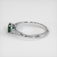 0.86 Ct. Bluish Green Sapphire Ring, 14K White Gold 4