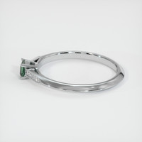 0.31 Ct. Green Sapphire Ring, 14K White Gold 4