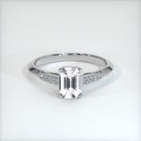 1.09 Ct. White Sapphire Ring, 14K White Gold 1