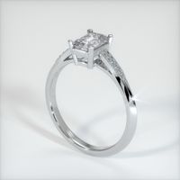 1.09 Ct. White Sapphire Ring, 14K White Gold 2