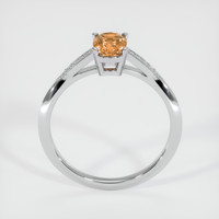 1.71 Ct. Orangish Brown Sapphire Ring, 14K White Gold 3