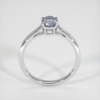 1.05 Ct. Grey Sapphire Ring, 14K White Gold 3
