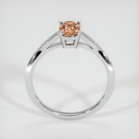 1.64 Ct. Orangish Brown Sapphire Ring, 14K White Gold 3