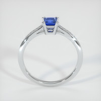 0.40 Ct. Blue Sapphire Ring, 18K White Gold 3