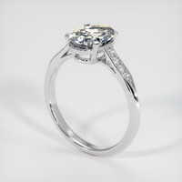 2.32 Ct. Bi Color Sapphire Ring, 18K White Gold 2
