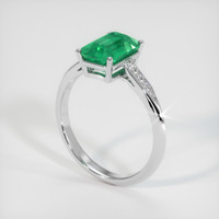 1.75 Ct. Emerald Ring, 18K White Gold 2
