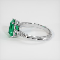 1.76 Ct. Emerald Ring, 18K White Gold 4