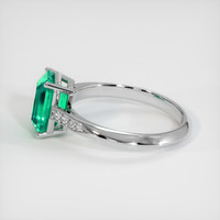 1.96 Ct. Emerald Ring, 18K White Gold 4