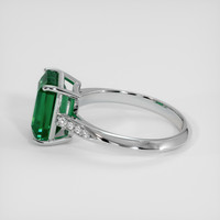 3.53 Ct. Emerald Ring, 18K White Gold 4