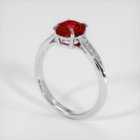 1.68 Ct. Ruby Ring, 18K White Gold 2