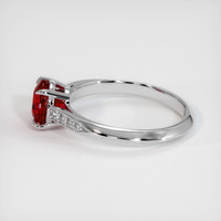 1.68 Ct. Ruby Ring, 18K White Gold 4