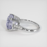 11.75 Ct. White Sapphire Ring, 18K White Gold 4