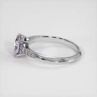 1.32 Ct. Purple Sapphire Ring, 18K White Gold 4