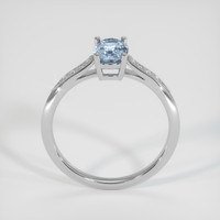 1.05 Ct. Blue Sapphire Ring, 18K White Gold 3