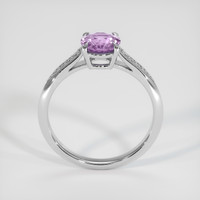 0.99 Ct. Pinkish Purple Sapphire Ring, 18K White Gold 3
