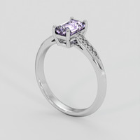 1.30 Ct. Purple Sapphire Ring, 18K White Gold 2