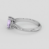 1.30 Ct. Purple Sapphire Ring, 18K White Gold 4
