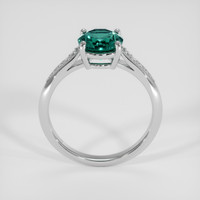 1.47 Ct. Bluish Green Sapphire Ring, 18K White Gold 3