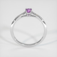 0.23 Ct. Purple Sapphire Ring, 18K White Gold 3