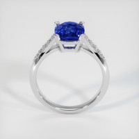 3.01 Ct. Blue Sapphire Ring, 18K White Gold 3