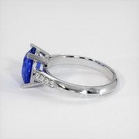 3.01 Ct. Blue Sapphire Ring, 18K White Gold 4