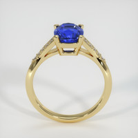 2.21 Ct. Blue Sapphire Ring, 10K Yellow Gold 3