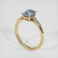 1.84 Ct. Bi Color / Parti Sapphire Ring, 10K Yellow Gold 2