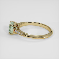 1.57 Ct. Yellowish Green Sapphire Ring, 10K Yellow Gold 4